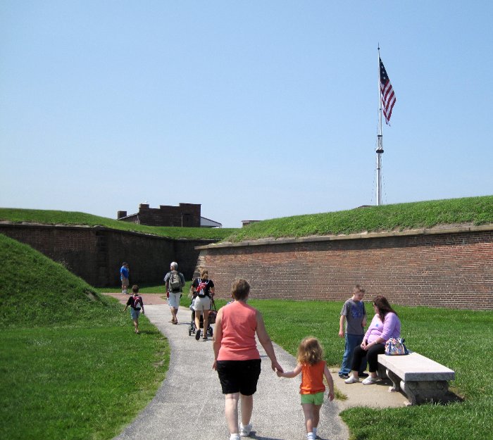 Entering Fort McHenry